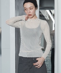 【2026秋冬新作】Dot Sheer Top|ドットシアートップス