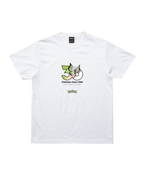 ZOZOSPOT(ゾゾスポット)の「Pokemon 30th Anniversary 1025 T-shirt 「ビビヨン(ファンシーなもよう)」(Tシャツ/カットソー・レディース・ホワイト・SMALL/MEDIUM/LARGE/X-LARGE/XX-LARGE/XXX-LARGE/100cm/110cm/120cm/130cm/140cm/150cm/160cm)」の1枚目の写真