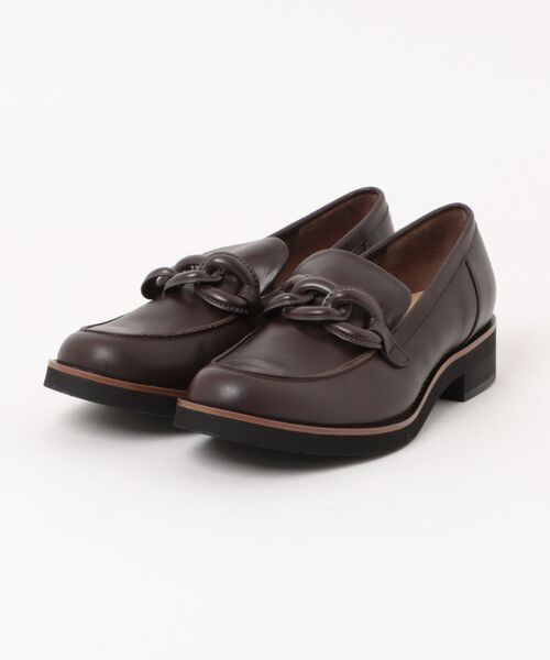 tsumori chisato WALK(ツモリチサトウォーク)の「チェーンモチーフローファー(ローファー・レディース・ブラック/ダークブラウン・22.0cm/23.0cm/23.5cm/24.5cm/24.0cm/22.5cm)」の2枚目の写真