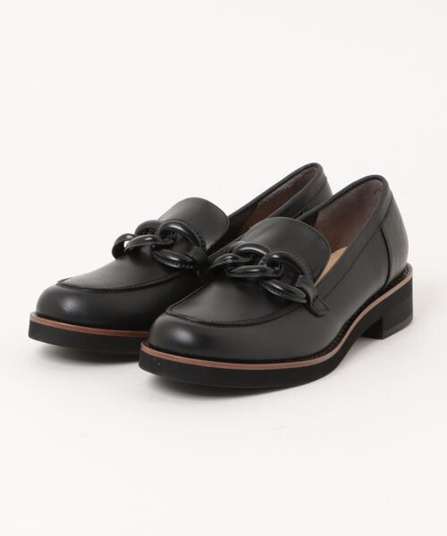 tsumori chisato WALK(ツモリチサトウォーク)の「チェーンモチーフローファー(ローファー・レディース・ブラック/ダークブラウン・22.0cm/23.0cm/23.5cm/24.5cm/24.0cm/22.5cm)」の1枚目の写真