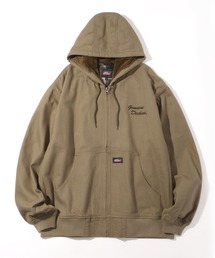 【GENUINE DICKIES/ジェニュインディッキーズ】キャンバス&デニム フードボア ワークジップジャケット