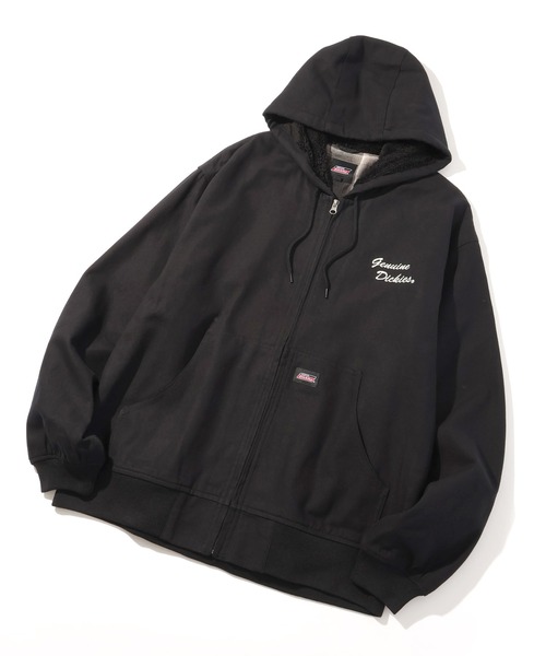 Dickies(ディッキーズ)の「【GENUINE DICKIES/ジェニュインディッキーズ】キャンバス&デニム フードボア ワークジップジャケット(ミリタリージャケット・メンズ・キャメル/インディゴブルー/ブラック/カーキ・M/XL/L)」の19枚目の写真