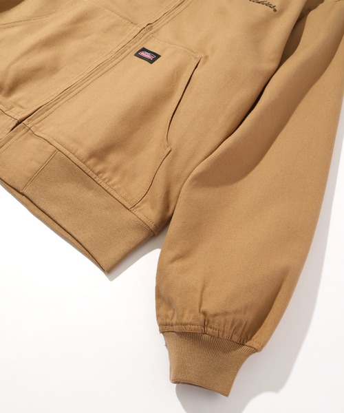 Dickies(ディッキーズ)の「【GENUINE DICKIES/ジェニュインディッキーズ】キャンバス&デニム フードボア ワークジップジャケット(ミリタリージャケット・メンズ・キャメル/インディゴブルー/ブラック/カーキ・M/XL/L)」の11枚目の写真