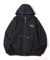 Dickies（ディッキーズ）の「【GENUINE DICKIES ジェニュインディッキーズ】キャンバス&デニム フードボア ワークジップジャケット（ミリタリージャケット）」
