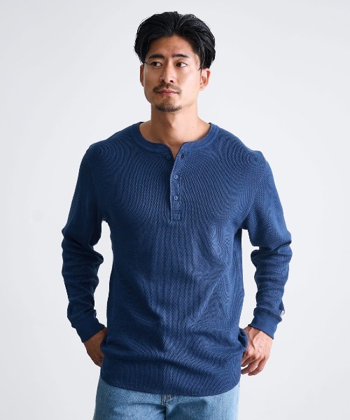 SILVER BULLET(シルバーバレット)の「『JEMORGAN LONG JOHNS/ジェーイーモーガンロングジョーンズ』ハニカムヘンリーL/S ロングスリーブTシャツ【+】(Tシャツ/カットソー・メンズ・ナチュラル/ネイビー/杢グレー/ブラック・XL/L/M)」の4枚目の写真