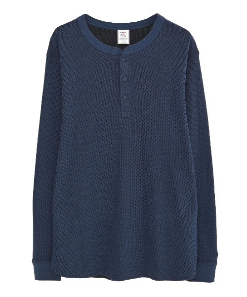 SILVER BULLET(シルバーバレット)の「『JEMORGAN LONG JOHNS/ジェーイーモーガンロングジョーンズ』ハニカムヘンリーL/S ロングスリーブTシャツ【+】(Tシャツ/カットソー・メンズ・ナチュラル/ネイビー/杢グレー/ブラック・XL/L/M)」の21枚目の写真