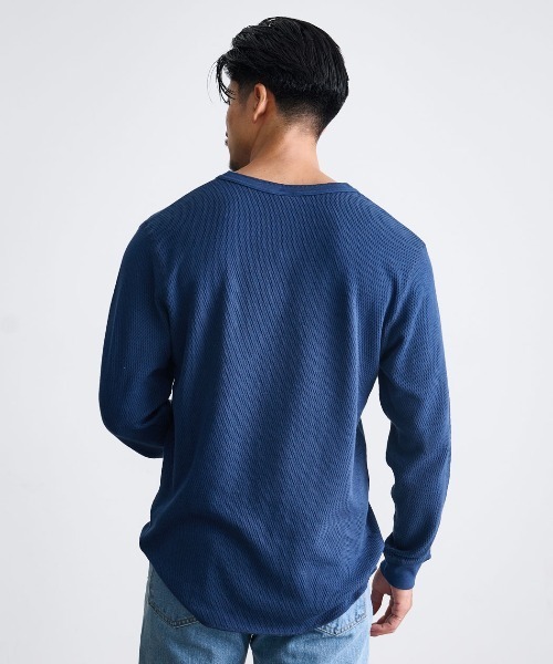 SILVER BULLET(シルバーバレット)の「『JEMORGAN LONG JOHNS/ジェーイーモーガンロングジョーンズ』ハニカムヘンリーL/S ロングスリーブTシャツ【+】(Tシャツ/カットソー・メンズ・ナチュラル/ネイビー/杢グレー/ブラック・XL/L/M)」の15枚目の写真