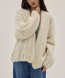 [ATON/エイトン]HAND KNIT CARDIGAN/ハンドニットカーディガン//羽織