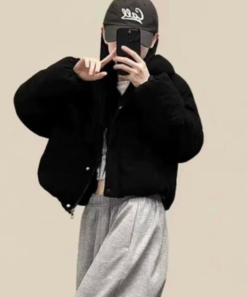 semplice（センプリチェ）の「ダウンジャケット【韓国ファッション】（ダウンジャケット/コート・レディース・ホワイト/ライトブルー/ブラック/ベージュ/ピンク・F）」の12枚目の写真