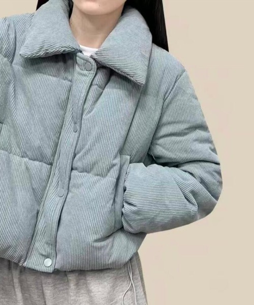 semplice（センプリチェ）の「ダウンジャケット【韓国ファッション】（ダウンジャケット/コート・レディース・ホワイト/ライトブルー/ブラック/ベージュ/ピンク・F）」の10枚目の写真