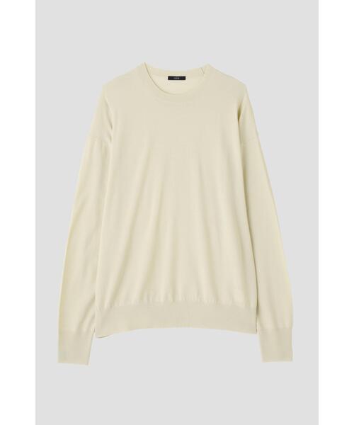 YLEVE（イレーヴ）の「YLEVE / SUPERFINE 120’S BIELLA YARN KN P/O（ニット/セーター・メンズ・グレー/ブラウン/ベージュ・5/4）」の3枚目の写真