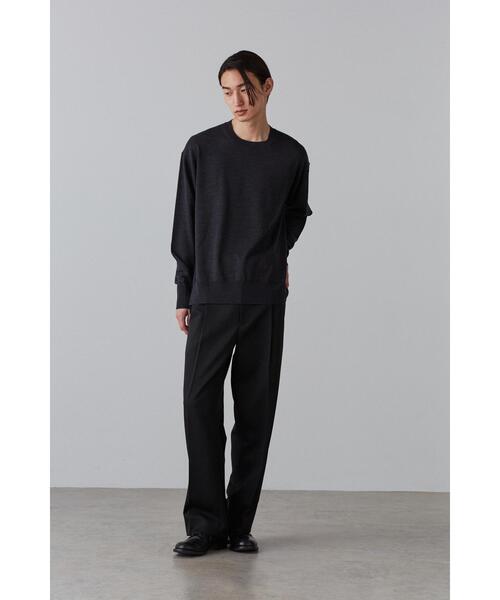 YLEVE（イレーヴ）の「YLEVE / SUPERFINE 120’S BIELLA YARN KN P/O（ニット/セーター・メンズ・グレー/ブラウン/ベージュ・5/4）」の4枚目の写真