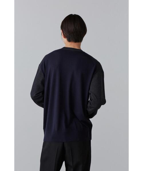 YLEVE（イレーヴ）の「YLEVE / SUPERFINE 120’S BIELLA YARN KN P/O（ニット/セーター・メンズ・グレー/ブラウン/ベージュ・5/4）」の5枚目の写真