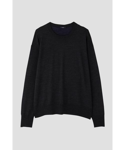 YLEVE（イレーヴ）の「YLEVE / SUPERFINE 120’S BIELLA YARN KN P/O（ニット/セーター・メンズ・グレー/ブラウン/ベージュ・5/4）」の6枚目の写真