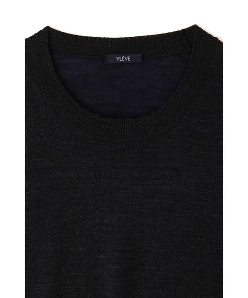YLEVE（イレーヴ）の「YLEVE / SUPERFINE 120’S BIELLA YARN KN P/O（ニット/セーター・メンズ・グレー/ブラウン/ベージュ・5/4）」の8枚目の写真