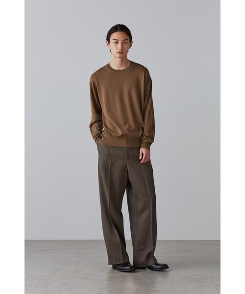 YLEVE（イレーヴ）の「YLEVE / SUPERFINE 120’S BIELLA YARN KN P/O（ニット/セーター・メンズ・グレー/ブラウン/ベージュ・5/4）」の16枚目の写真