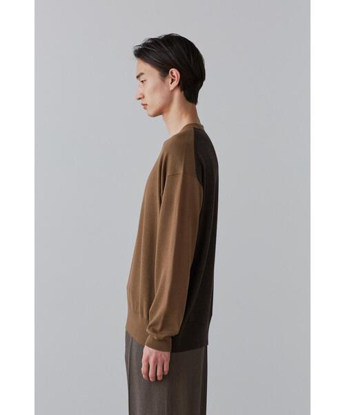 YLEVE（イレーヴ）の「YLEVE / SUPERFINE 120’S BIELLA YARN KN P/O（ニット/セーター・メンズ・グレー/ブラウン/ベージュ・5/4）」の18枚目の写真