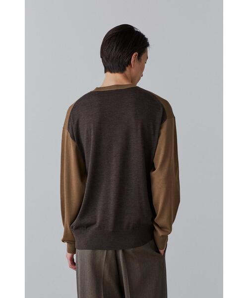 YLEVE（イレーヴ）の「YLEVE / SUPERFINE 120’S BIELLA YARN KN P/O（ニット/セーター・メンズ・グレー/ブラウン/ベージュ・5/4）」の19枚目の写真