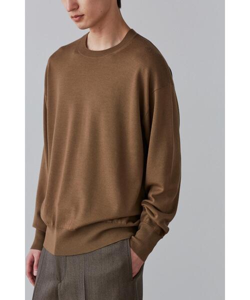 YLEVE（イレーヴ）の「YLEVE / SUPERFINE 120’S BIELLA YARN KN P/O（ニット/セーター・メンズ・グレー/ブラウン/ベージュ・5/4）」の21枚目の写真