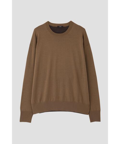 YLEVE（イレーヴ）の「YLEVE / SUPERFINE 120’S BIELLA YARN KN P/O（ニット/セーター・メンズ・グレー/ブラウン/ベージュ・5/4）」の22枚目の写真