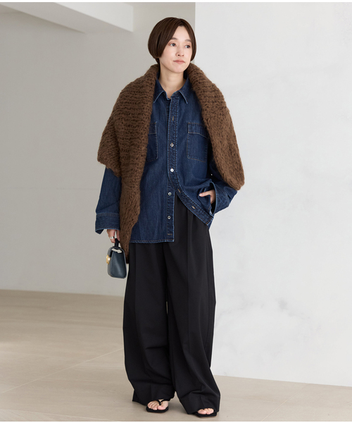 plage（プラージュ）の「standard denim シャツ（シャツ/ブラウス・レディース・ネイビー/ブルー系その他・FREE）」の3枚目の写真