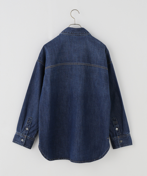 plage（プラージュ）の「standard denim シャツ（シャツ/ブラウス・レディース・ネイビー/ブルー系その他・FREE）」の18枚目の写真