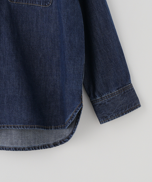 plage（プラージュ）の「standard denim シャツ（シャツ/ブラウス・レディース・ネイビー/ブルー系その他・FREE）」の19枚目の写真