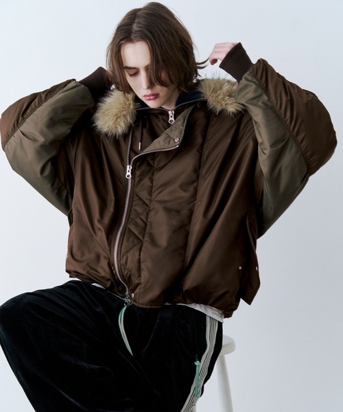 SeeSew(シーソー)の「【UNISEX】OVERSPEC N-2B JACKET/オーバーサイズN-2Bブルゾン(ミリタリージャケット・メンズ・ブラック/ブラウン/オリーブ・M/L)」の18枚目の写真