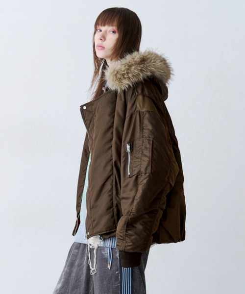 SeeSew(シーソー)の「【UNISEX】OVERSPEC N-2B JACKET/オーバーサイズN-2Bブルゾン(ミリタリージャケット・メンズ・ブラック/ブラウン/オリーブ・M/L)」の22枚目の写真