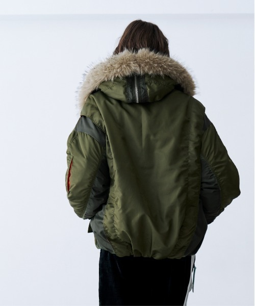 SeeSew(シーソー)の「【UNISEX】OVERSPEC N-2B JACKET/オーバーサイズN-2Bブルゾン(ミリタリージャケット・メンズ・ブラック/ブラウン/オリーブ・M/L)」の12枚目の写真