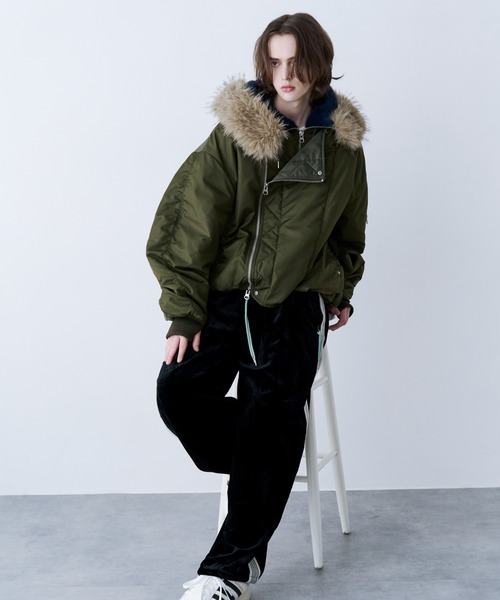 SeeSew(シーソー)の「【UNISEX】OVERSPEC N-2B JACKET/オーバーサイズN-2Bブルゾン(ミリタリージャケット・メンズ・ブラック/ブラウン/オリーブ・M/L)」の11枚目の写真