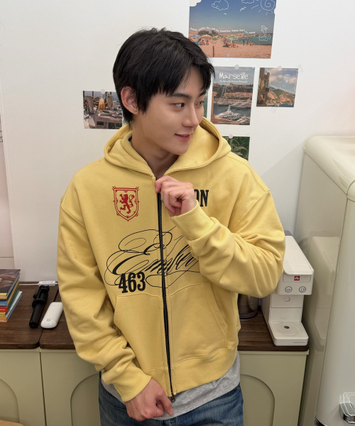 AMOU（アモウ）の「[アムクラブ] フードパーカー ジップアップ イエロー（パーカー・メンズ・その他・1/2）」の6枚目の写真