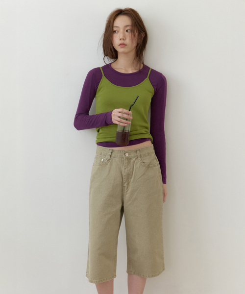 MURMURE(ミュールミュール)の「VIAR テンセルウール Tシャツ_Viar Tencel T-shirt_Violet(Tシャツ/カットソー・レディース・バイオレット・FREE)」の3枚目の写真