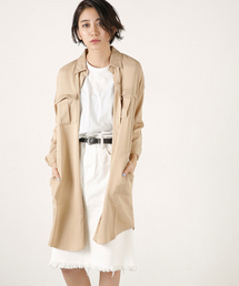 MOUSSY | LONG KHAKI SHIRT(シャツ/ブラウス)