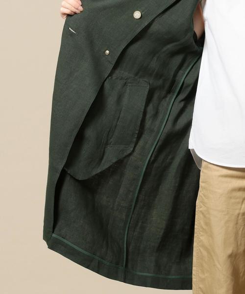 BEAUTY&YOUTH UNITED ARROWS（ビューティーアンドユースユナイテッドアローズ）の「＜TRADITIONAL WEATHERWEAR＞リネントレンチコート o（トレンチコート・レディース・ナチュラル/オリーブ・34）」の14枚目の写真