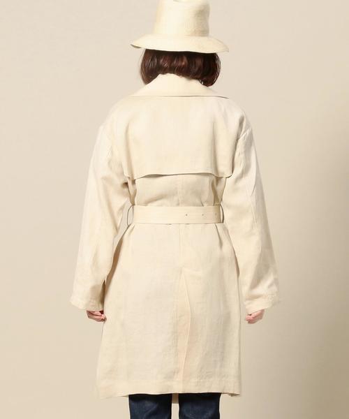 BEAUTY&YOUTH UNITED ARROWS（ビューティーアンドユースユナイテッドアローズ）の「＜TRADITIONAL WEATHERWEAR＞リネントレンチコート o（トレンチコート・レディース・ナチュラル/オリーブ・34）」の17枚目の写真