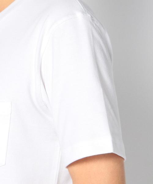SHIPS（シップス）の「SA: "カナダ製" ピケ/Vネック ポケットTシャツ（Tシャツ/カットソー・メンズ・ホワイト/チャコールグレー/ネイビー・LARGE/SMALL/MEDIUM/X-LARGE）」の13枚目の写真
