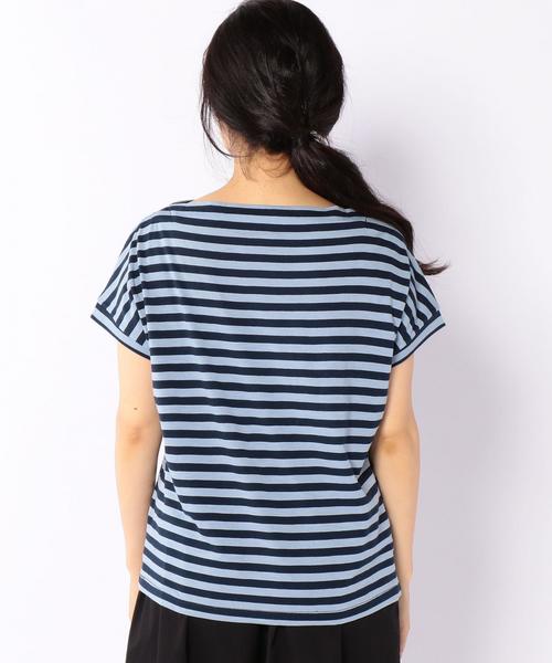 coen（コーエン）の「コットンモダールボートネックカットソー（Tシャツ/カットソー・レディース・オフホワイト/イエロー/その他1/その他2・MEDIUM/LARGE）」の5枚目の写真