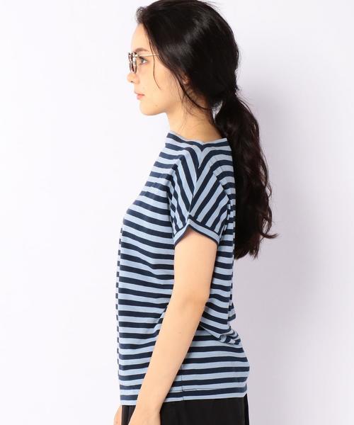 coen（コーエン）の「コットンモダールボートネックカットソー（Tシャツ/カットソー・レディース・オフホワイト/イエロー/その他1/その他2・MEDIUM/LARGE）」の7枚目の写真