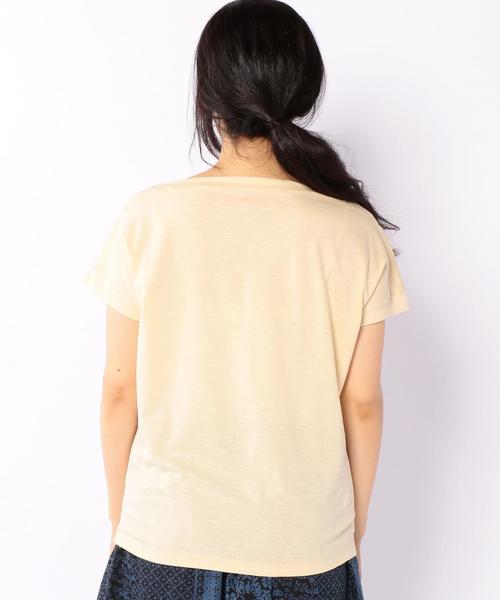 coen（コーエン）の「コットンモダールボートネックカットソー（Tシャツ/カットソー・レディース・オフホワイト/イエロー/その他1/その他2・MEDIUM/LARGE）」の17枚目の写真