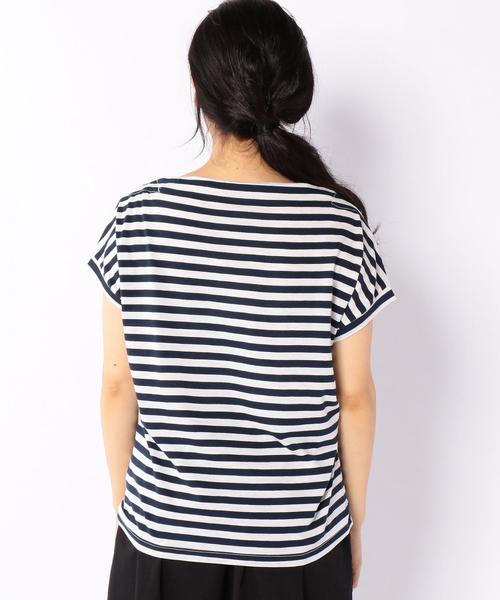 coen（コーエン）の「コットンモダールボートネックカットソー（Tシャツ/カットソー・レディース・オフホワイト/イエロー/その他1/その他2・MEDIUM/LARGE）」の11枚目の写真