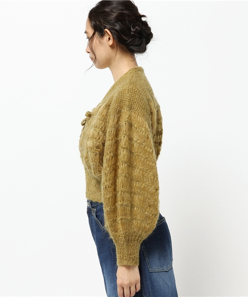 SLY(スライ)の「MOHAIR VOLUME SHORT C/D(カーディガン/ボレロ・レディース・ミント/イエロー系その他/グレー・FREE)」の5枚目の写真