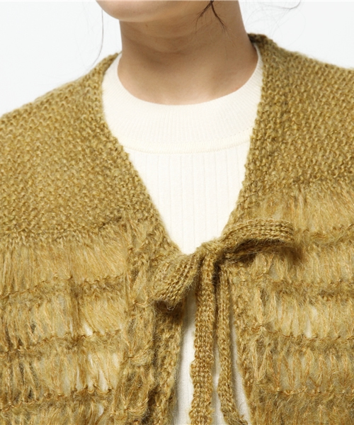 SLY(スライ)の「MOHAIR VOLUME SHORT C/D(カーディガン/ボレロ・レディース・ミント/イエロー系その他/グレー・FREE)」の7枚目の写真