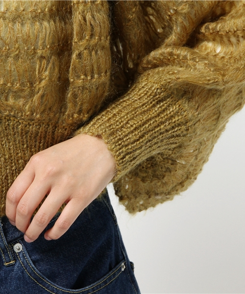 SLY(スライ)の「MOHAIR VOLUME SHORT C/D(カーディガン/ボレロ・レディース・ミント/イエロー系その他/グレー・FREE)」の8枚目の写真
