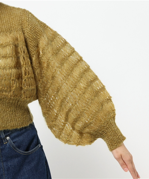 SLY(スライ)の「MOHAIR VOLUME SHORT C/D(カーディガン/ボレロ・レディース・ミント/イエロー系その他/グレー・FREE)」の9枚目の写真