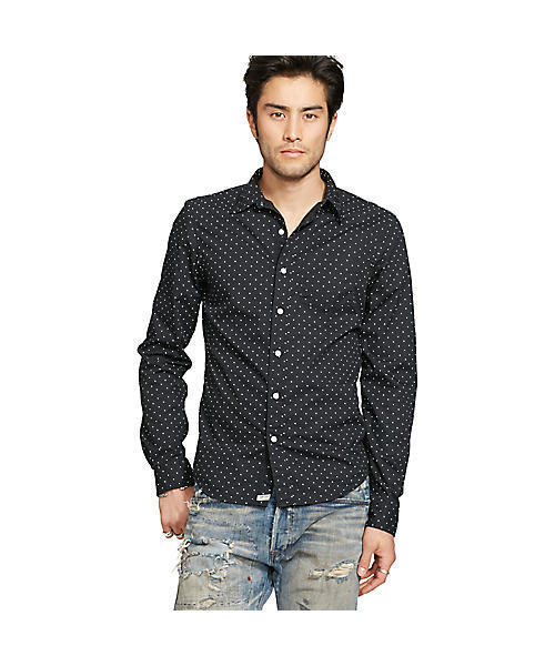 Denim & Supply Ralph Lauren(デニムアンドサプライラルフローレン)の「ストレッチ スリム フィット コットン シャツ(シャツ/ブラウス・メンズ・ブラック系9・X-SMALL/MEDIUM/SMALL/LARGE)」の6枚目の写真