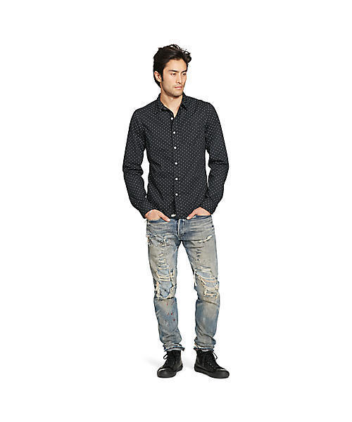 Denim & Supply Ralph Lauren(デニムアンドサプライラルフローレン)の「ストレッチ スリム フィット コットン シャツ(シャツ/ブラウス・メンズ・ブラック系9・X-SMALL/MEDIUM/SMALL/LARGE)」の2枚目の写真