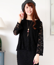 N.（N. Natural Beauty Basic） | 2WAYレースブラウス【セットアップ対応商品】(シャツ/ブラウス)
