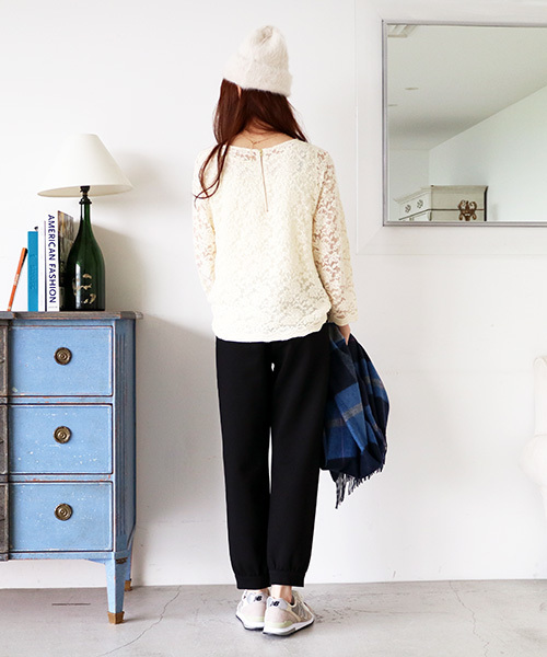 N.（N. Natural Beauty Basic）（エヌエヌナチュラルビューティーベーシック）の「2WAYレースブラウス【セットアップ対応商品】（シャツ/ブラウス・レディース・ブラック/ホワイト・MEDIUM/SMALL）」の13枚目の写真