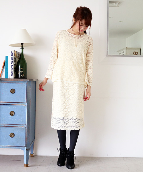 N.（N. Natural Beauty Basic）（エヌエヌナチュラルビューティーベーシック）の「2WAYレースブラウス【セットアップ対応商品】（シャツ/ブラウス・レディース・ブラック/ホワイト・MEDIUM/SMALL）」の16枚目の写真